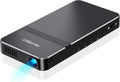 AKASO Mini Projector, Pocket-Sized DLP Portable Projector, 1080P Cookie Projector, Support HDMI WiFI Built-in Rechargeable Battery Stereo Speakers and Remote Control Movie Projector