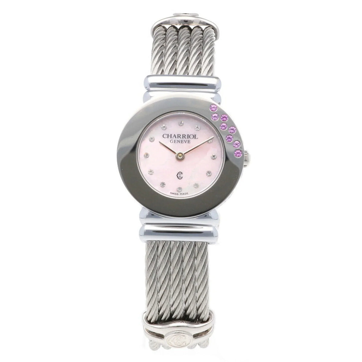 Pre-Owned Charriol Saint-Tropez Watch Stainless Steel 028ST Quartz Women's CHARRIOL (Good)