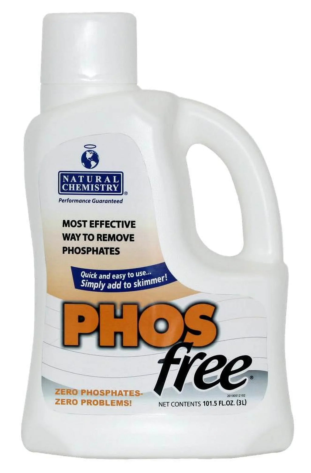 Natural Chemistry 05121 Swimming Pool Spa PHOSfree Phosphate Remover - 3 Liters