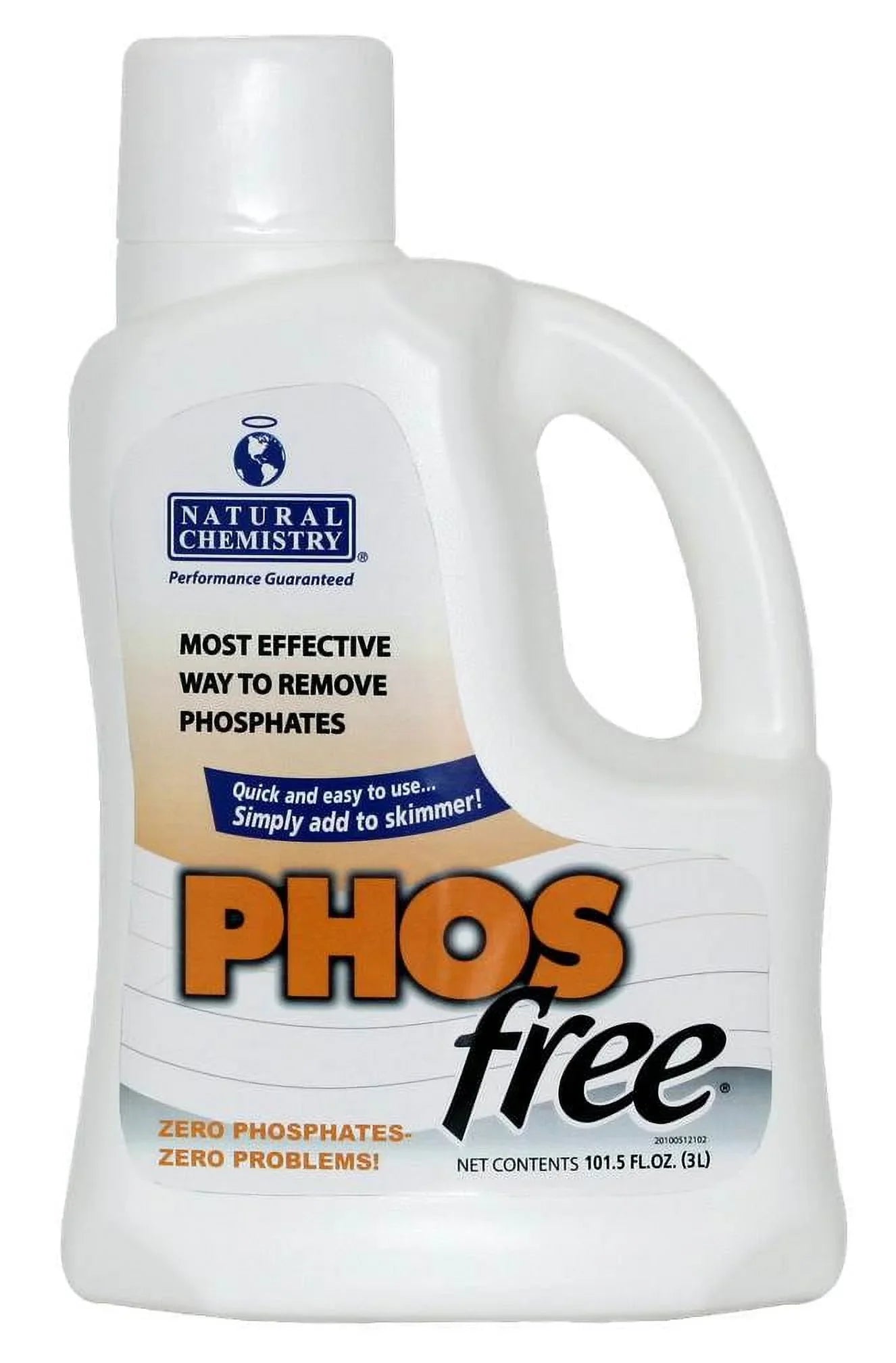Natural Chemistry 05121 Swimming Pool Spa PHOSfree Phosphate Remover - 3 Liters