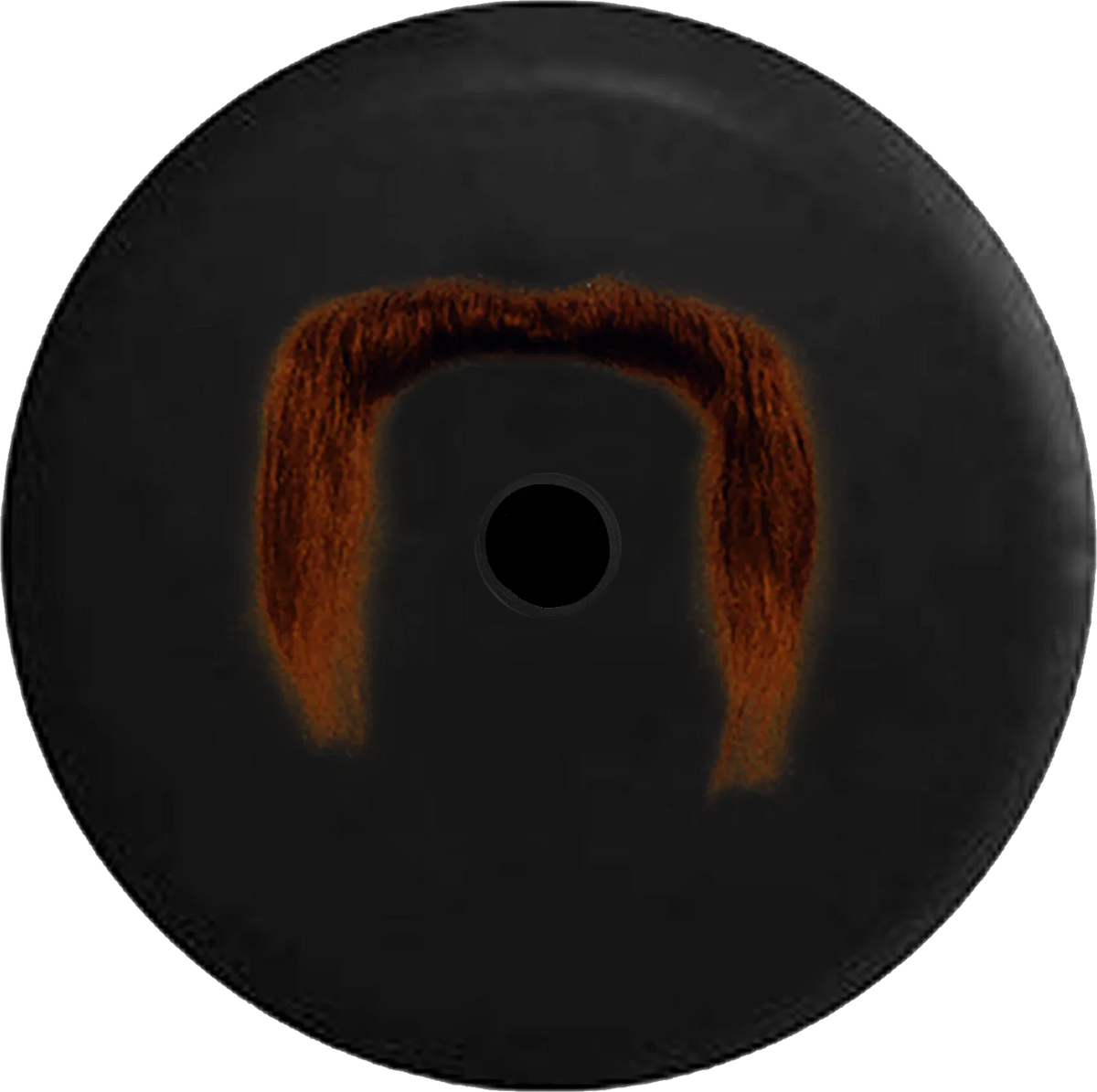 2018 2019 Wrangler JL Backup Camera Brown Handlebar Mustache Funny Spare Tire Cover for Jeep RV 33 Inch