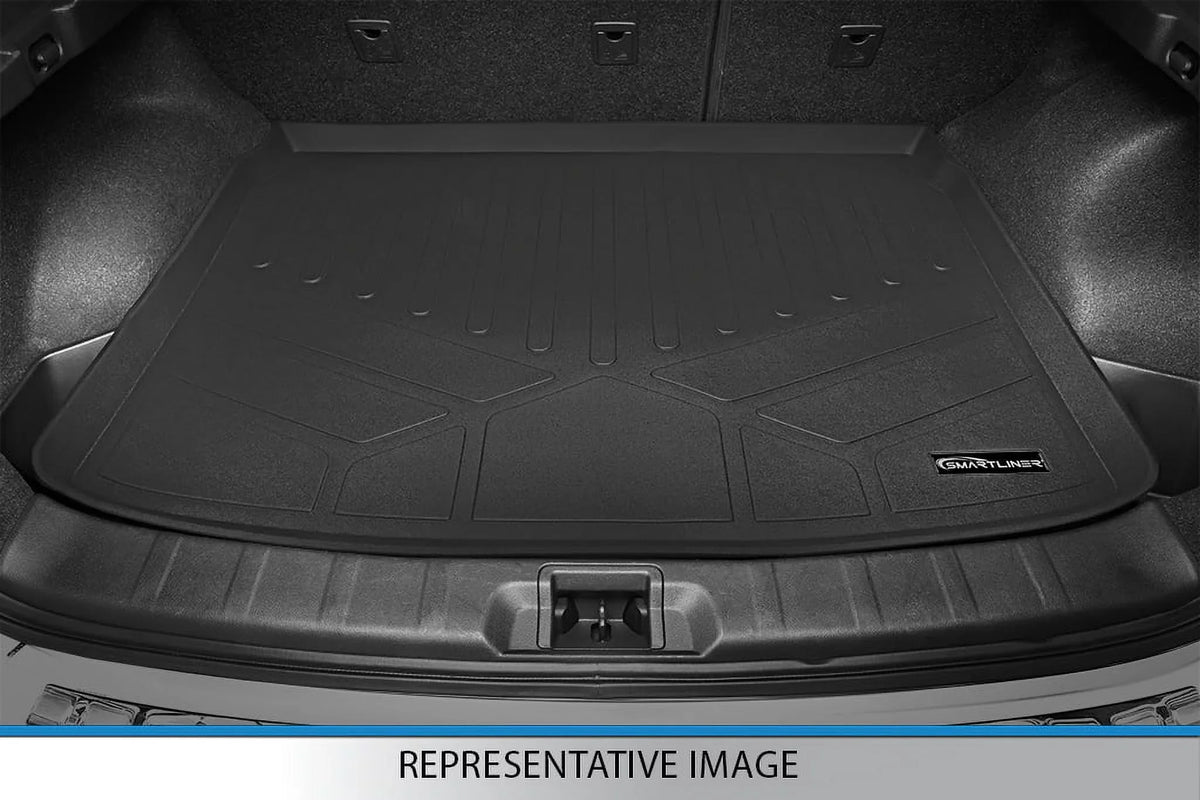 Smartliner SA0183-B0303-D0183 Floor Mats & Cargo Liner Set with 2nd Row Bucket Seats without Center Console for 2011-2017 Ford Expedition, Black