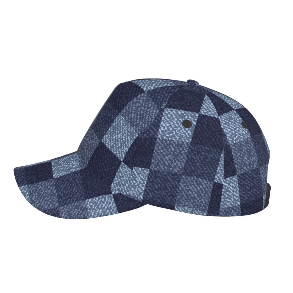Balery Baseball Cap Adjustable Size for Running Workouts and Outdoor Activities All Seasons Dad Hat(Blue Gingham Buffalo Check)