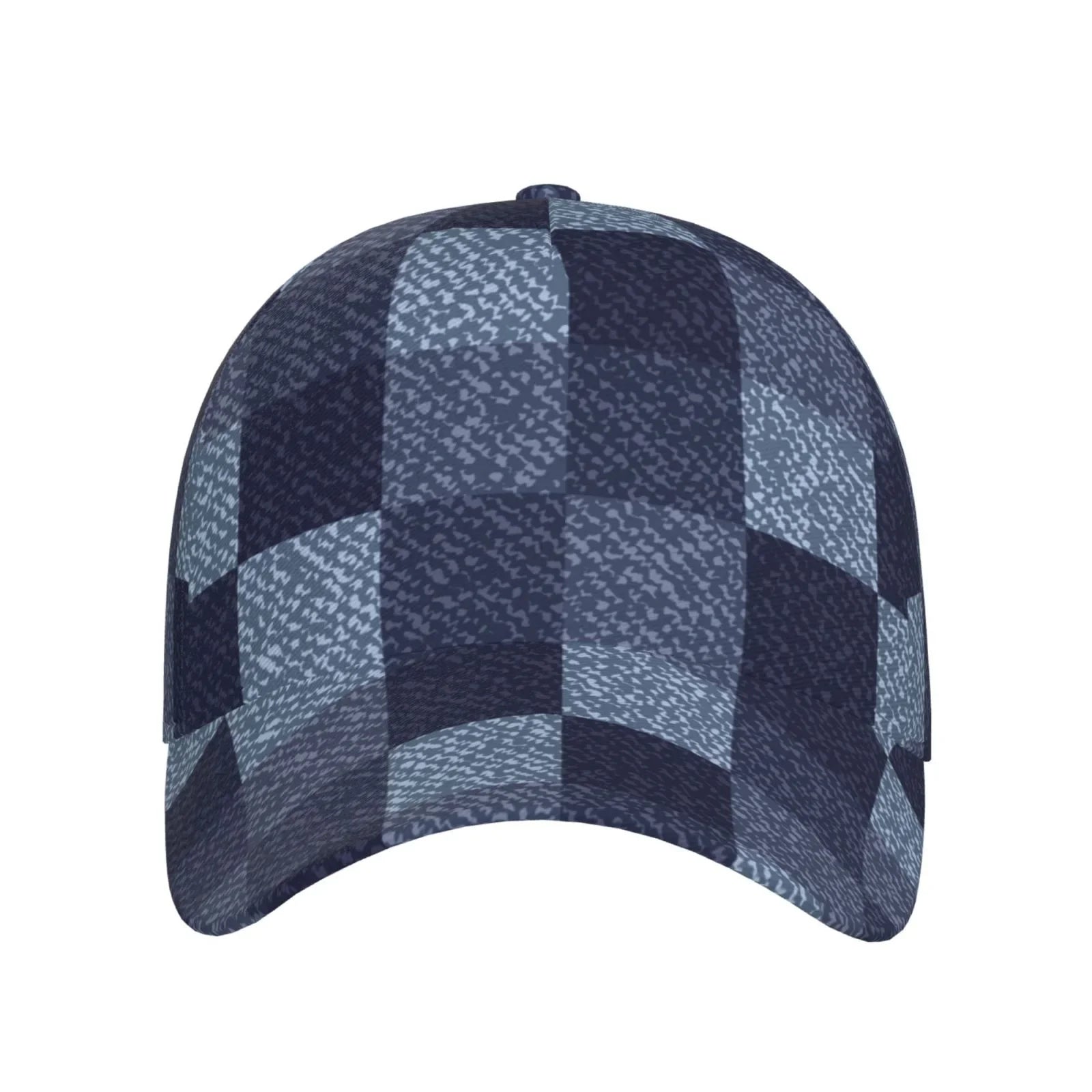 Balery Baseball Cap Adjustable Size for Running Workouts and Outdoor Activities All Seasons Dad Hat(Blue Gingham Buffalo Check)