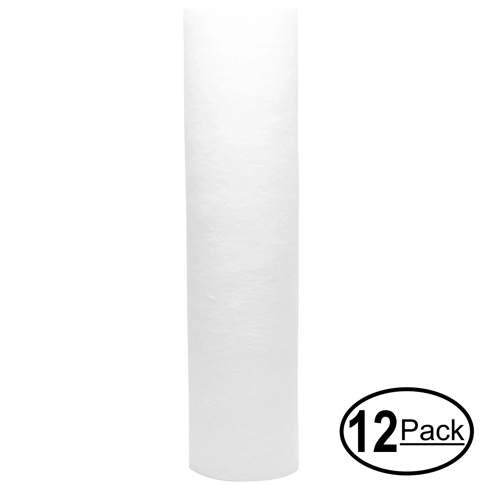 12-Pack Replacement for Marine Depot MD9111 Polypropylene Sediment Filter - Universal 10-inch 5-Micron Cartridge for Marine Depot KleanWater Basic RO System - Denali Pure Brand