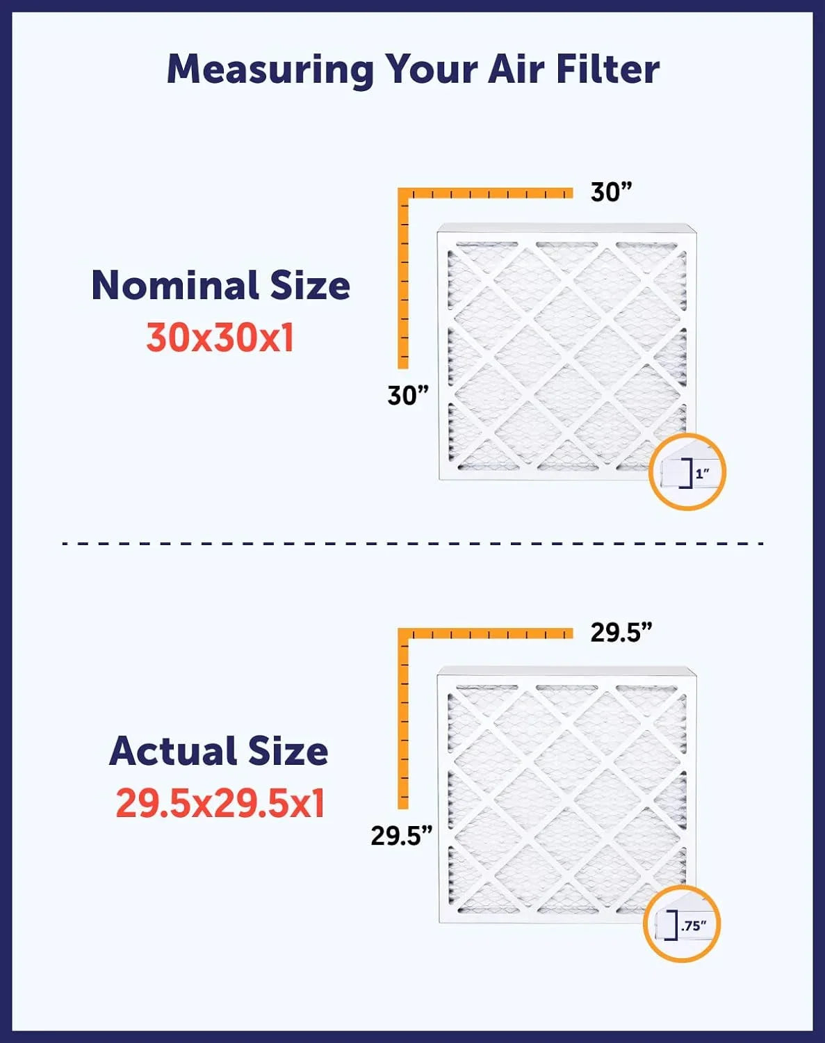 Filter King 9.5x58x1a Air Filter | 4-PACK | MERV 8 HVAC Pleated A/C Furnace Filters | MADE IN USA | Actual Size: 9.5 x 58 x .75"