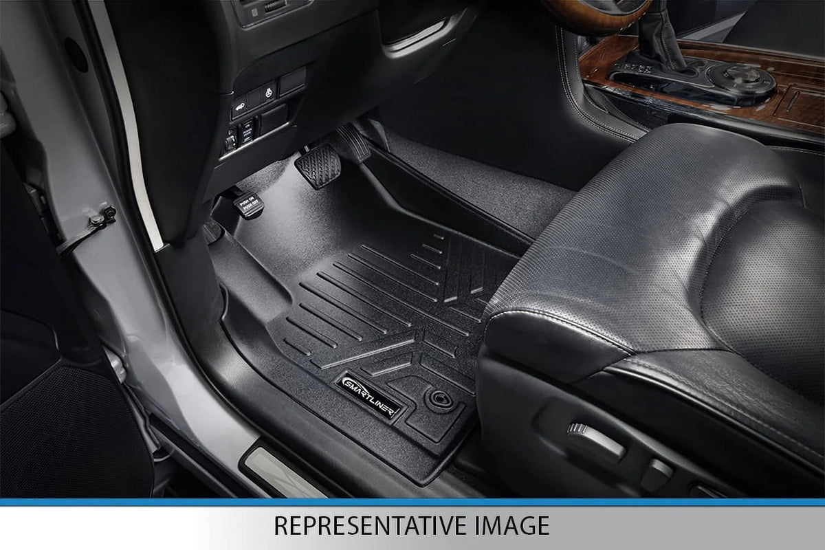 Smartliner SA0183-B0303-D0183 Floor Mats & Cargo Liner Set with 2nd Row Bucket Seats without Center Console for 2011-2017 Ford Expedition, Black