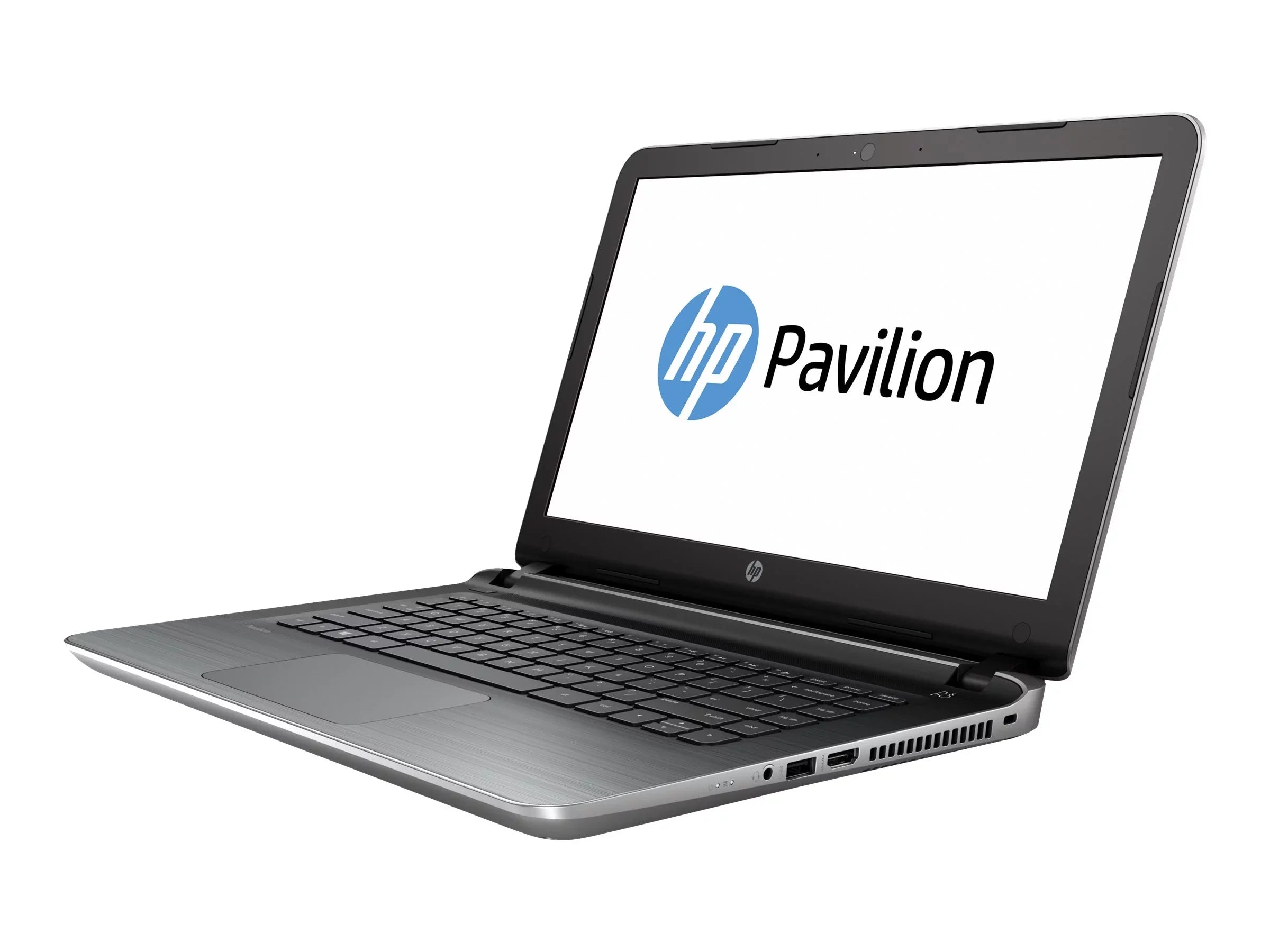 HP Pavilion Laptop 14-ab066us - Intel Core i3 - 5010U - Win 8.1 64-bit - HD Graphics 5500 - 6 GB RAM - 1 TB HDD - DVD SuperMulti - 14" 1366 x 768 (HD) - horizontal brushing in natural silver - kbd: US