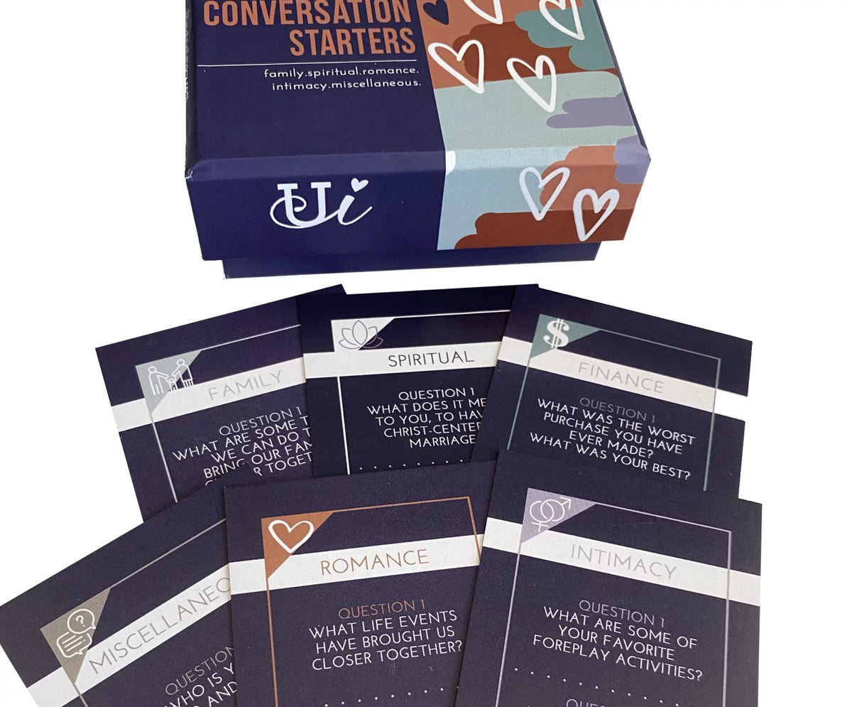 Ultimate Intimacy Conversation Starter Cards, romance, sex, finances, miscellaneous, spark up great conversations
