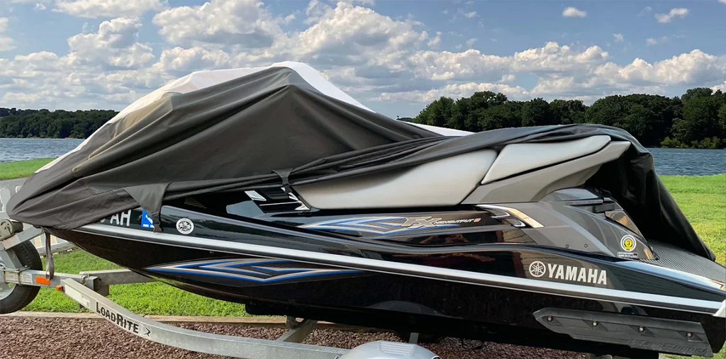 SUPER HEAVY-DUTY Jet Ski PWC Cover Compatible for Tiger Shark Montego Daytona 1994-1997 TOP OF THE LINE 2 Seater 111"