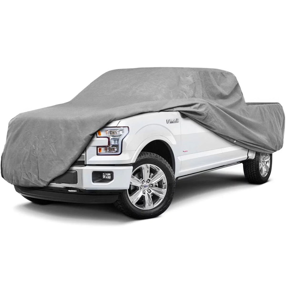 NEH Superior Pickup Truck Cover - Waterproof All Weather Breathable Outdoor Indoor - Gray - Fits Pickup Trucks with Extended Cab, Standard Bed up to 20' 9" Length (249" x 70" x 60")