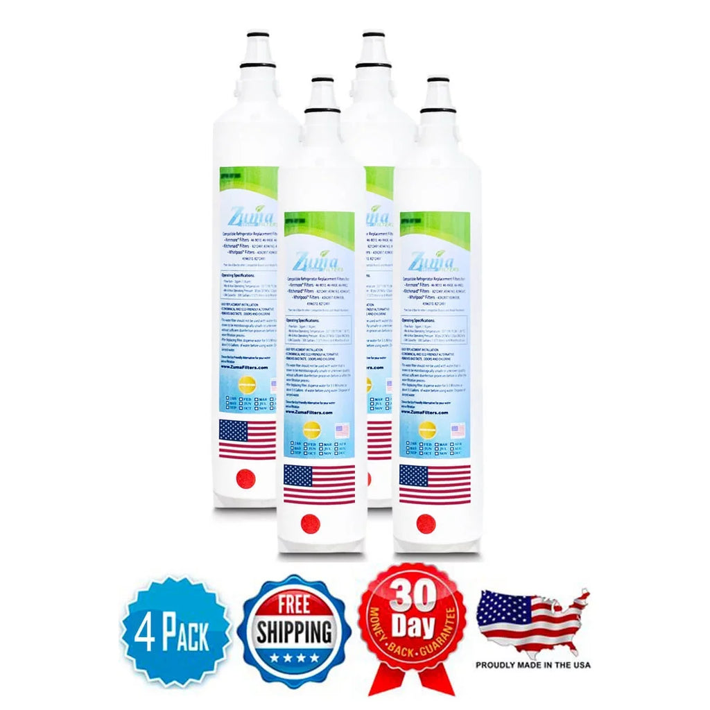 Zuma Filters™ Brand Water Filters compatible with Subzero® BI42SID (4 Pack) ZWFZ1-RF750