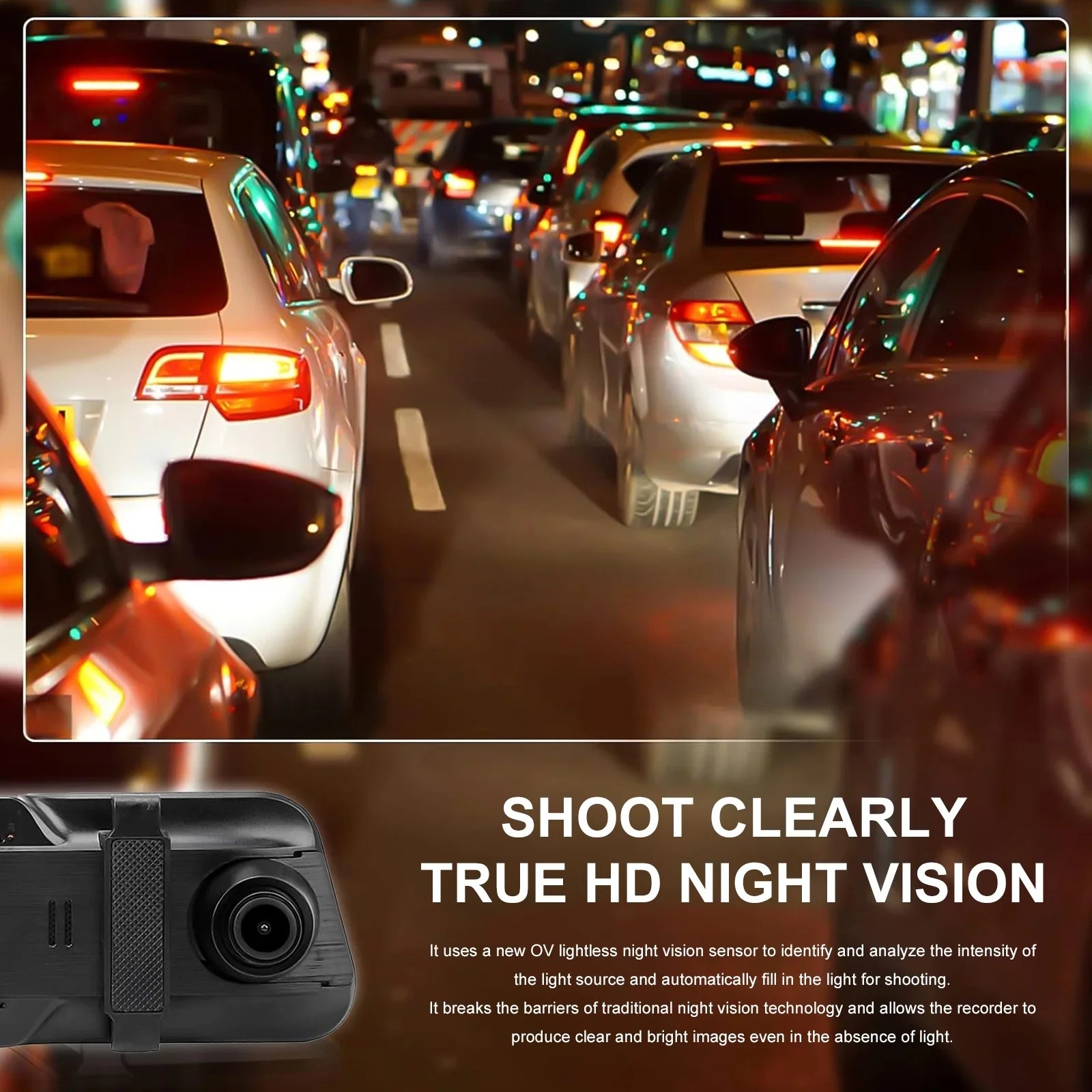 10" Mirror Dash Cam,Kepeak 1080P FHD Full Touch Screen Front and Rear View Backup Camera,G-Sensor, Parking Monitor, 170° Wide Angle,with 5.5 Meters Cable