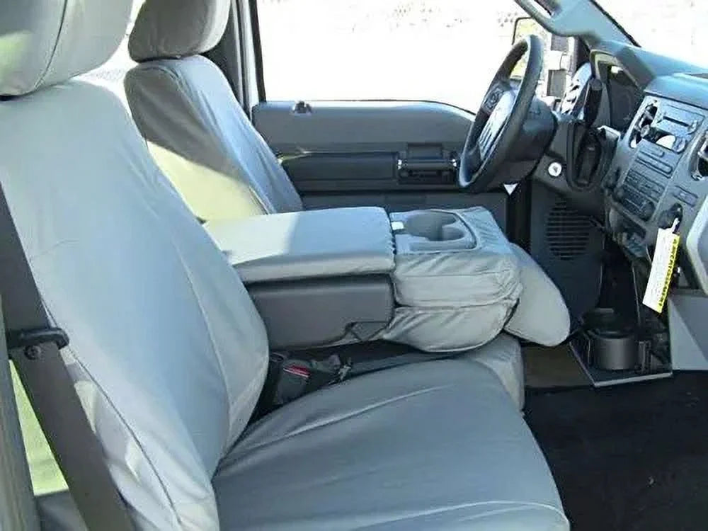F480 2011-2017 Ford F150-F550 XL 40/20/40 Split Seat with Opening 20 Bottom and Opening Center Console in Taupe Twill