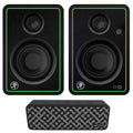 2) Mackie CR3-XBT 3" 50w Bluetooth Reference Studio Monitors + Bluetooth Speaker