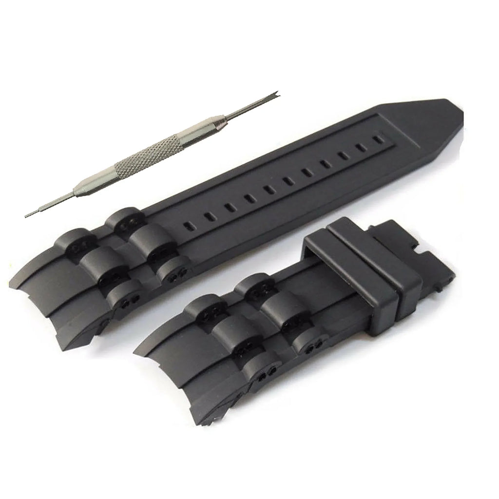 Invicta Pro Diver Rubber Watch Band-WBH Band Compatible with Invicta Pro Diver, 26mm Black Silicone Watch Strap