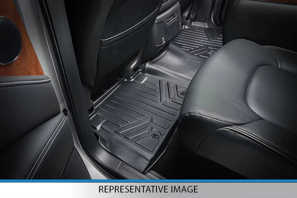 Smartliner SA0183-B0303-D0183 Floor Mats & Cargo Liner Set with 2nd Row Bucket Seats without Center Console for 2011-2017 Ford Expedition, Black