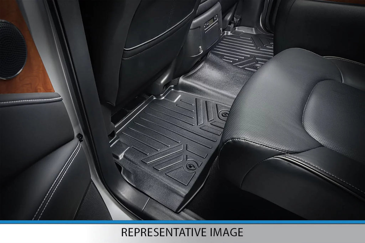 Smartliner SA0183-B0303-D0183 Floor Mats & Cargo Liner Set with 2nd Row Bucket Seats without Center Console for 2011-2017 Ford Expedition, Black