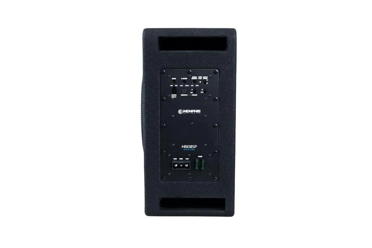 Memphis Audio MBE10SP 10 Inch 500W Amplified Subwoofer Single Bass System 2 Ohm