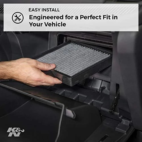K&N VF3001 Washable & Reusable Cabin Air Filter Cleans and Freshens Incoming Air for your Buick, Cadillac, Pontiac, Oldsmobile