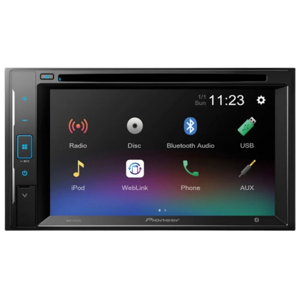 KIT4961 Bundle for 2009-2010 Toyota Matrix W/Out Eom Nav W/ Pioneer AVH-241EX Double DIN Car Stereo with Bluetooth/Backup Camera/Install Kit/in-Dash DVD/CD 6.2" Touchscreen Digital Media Receiver