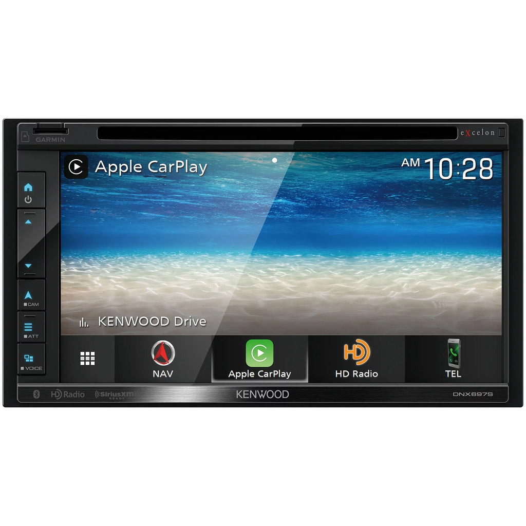 Kenwood DNX697S Navigation Receiver Compatible With Apple CarPlay & Android Auto with a Kenwood DRV-N520 Drive Recorder