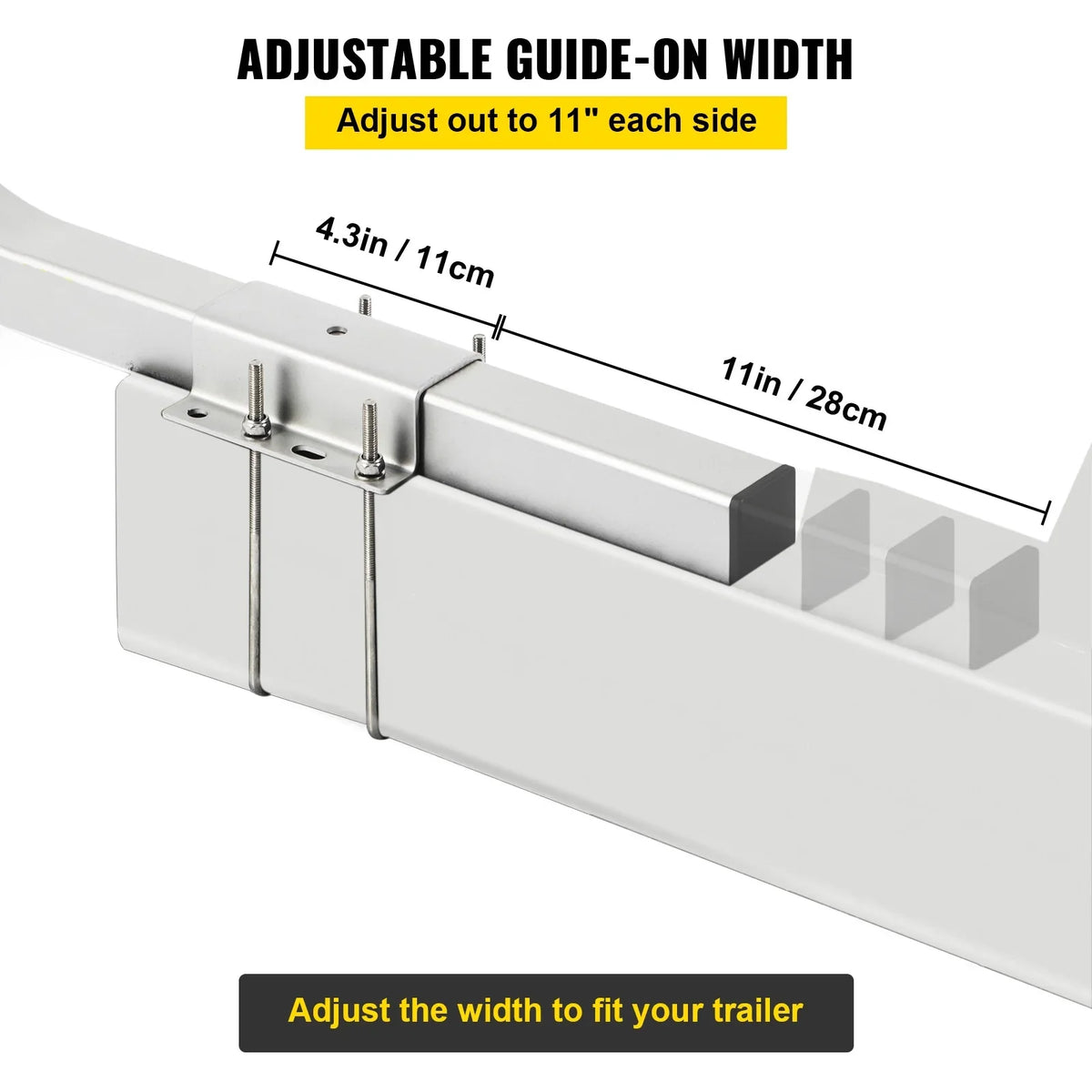 BENTISM Boat Trailer Guide-on 22" Trailer Guide on for Ski Boat Sailboat 2PCS