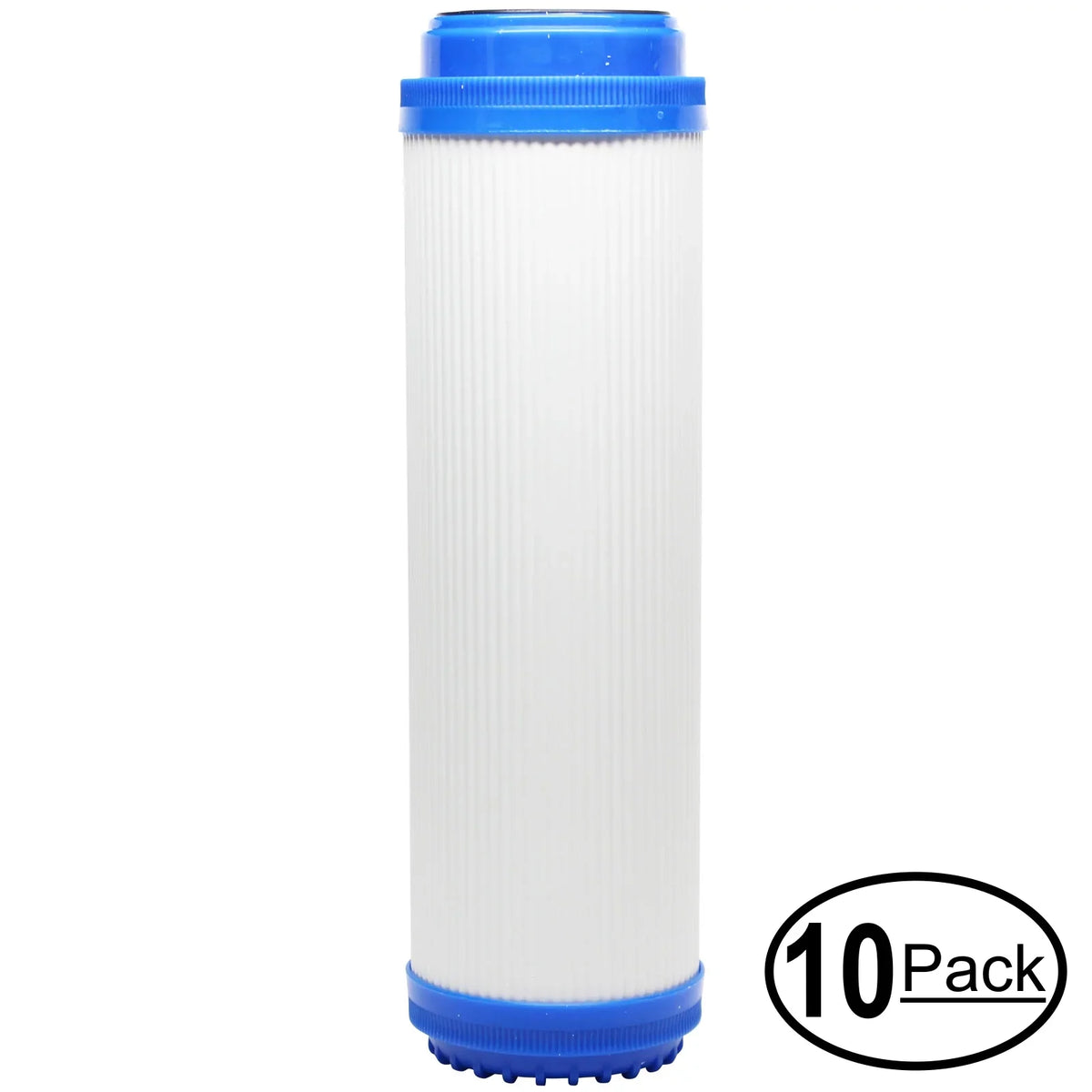 10-Pack Replacement for Liquagen n/a Granular Activated Carbon Filter - Universal 10-inch Cartridge for LiquaGen 6-STAGE AQUARIUM REEF REVERSE OSMOSIS SYSTEM - Denali Pure Brand