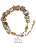 Silvertone Class of 2022 Two Tone Christian Bead Bracelet