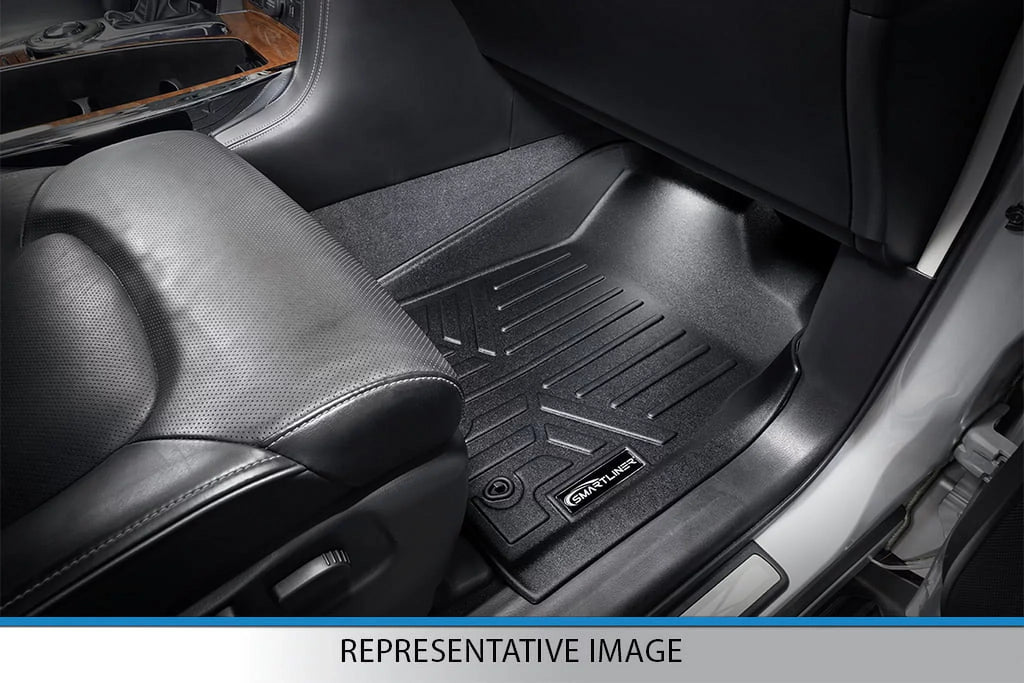 Smartliner SA0183-B0303-D0183 Floor Mats & Cargo Liner Set with 2nd Row Bucket Seats without Center Console for 2011-2017 Ford Expedition, Black