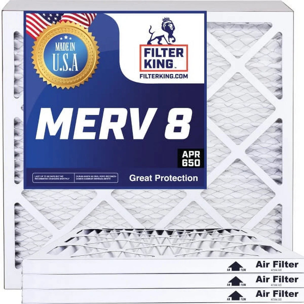 Filter King 9.5x58x1a Air Filter | 4-PACK | MERV 8 HVAC Pleated A/C Furnace Filters | MADE IN USA | Actual Size: 9.5 x 58 x .75"