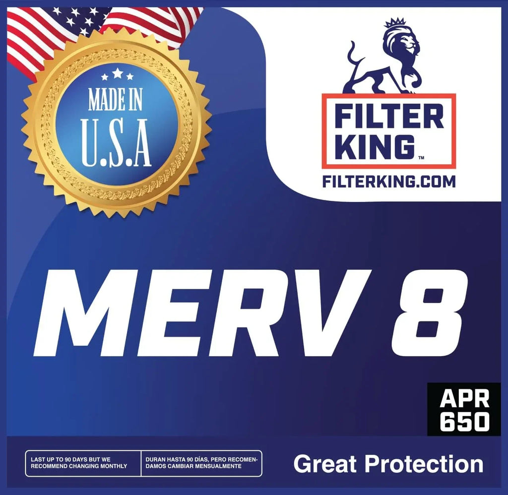 Filter King 9x66.5x1a Air Filter | 4-PACK | MERV 8 HVAC Pleated A/C Furnace Filters | MADE IN USA | Actual Size: 9 x 66.5 x .75"
