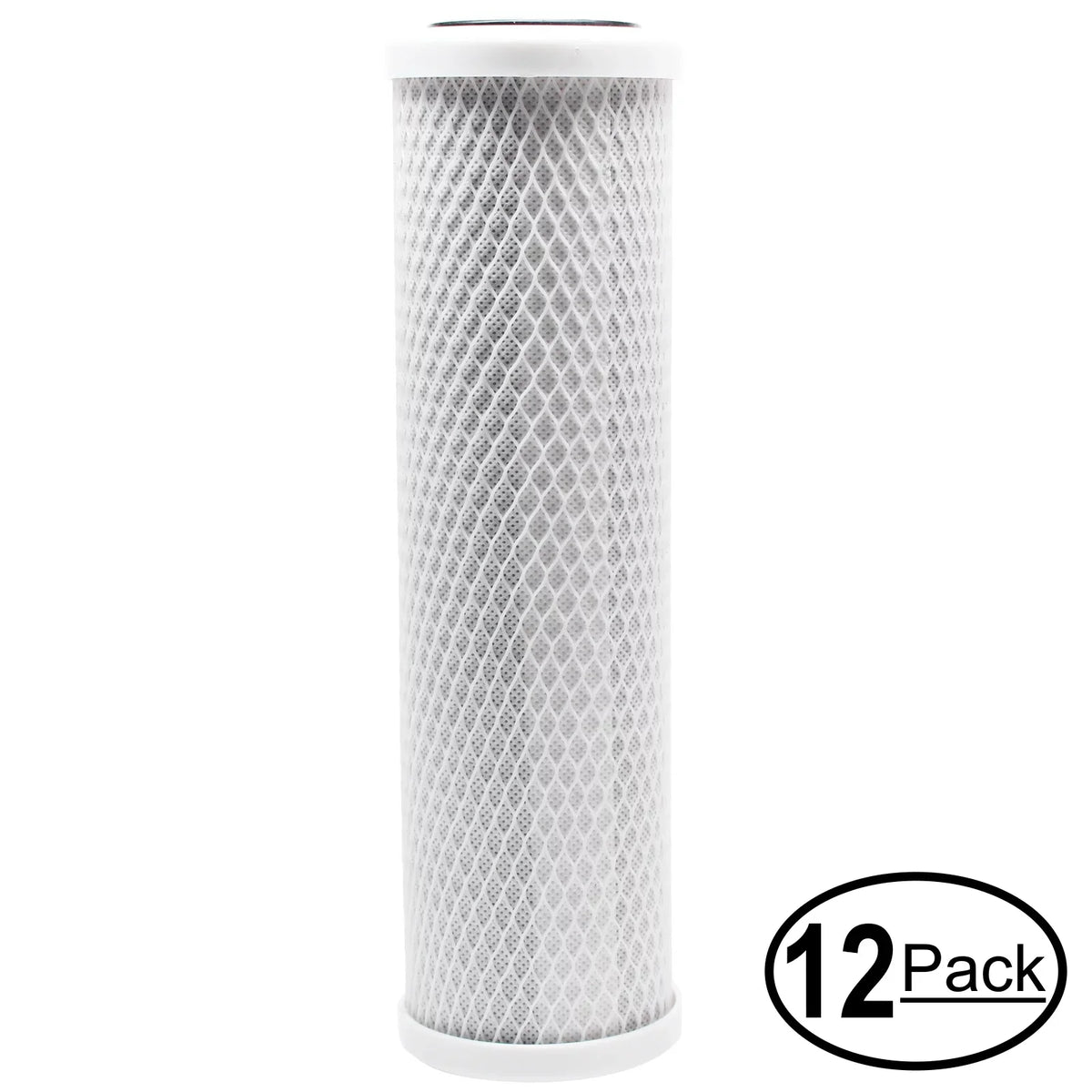 12-Pack Replacement for Isopure ISO-RO4 Activated Carbon Block Filter - Universal 10 inch Filter for Isopure Water (ISO-RO4) 4 Stage Reverse Osmosis System 50 GPD - Denali Pure Brand