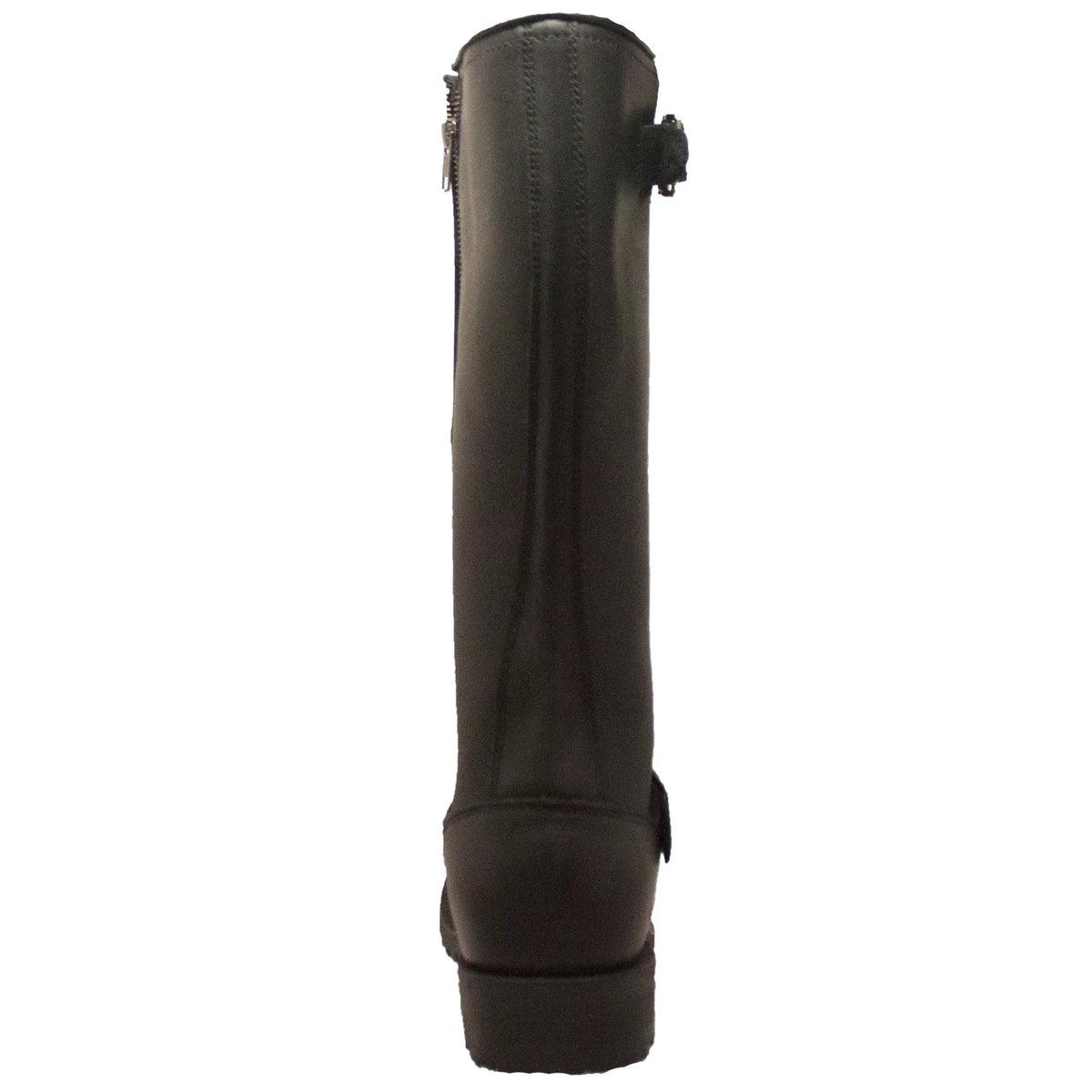 Men's 16" Engineer Zipper Biker Boot Black