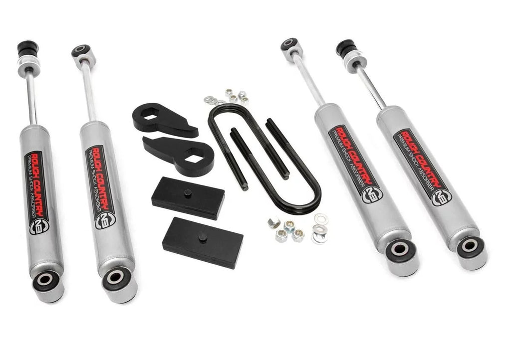 Rough Country 2.5" Leveling Kit (fits) 1997-2003 F150 4WD | N3 Shocks | Torsion Bar / Lift Blocks Suspension | 47430