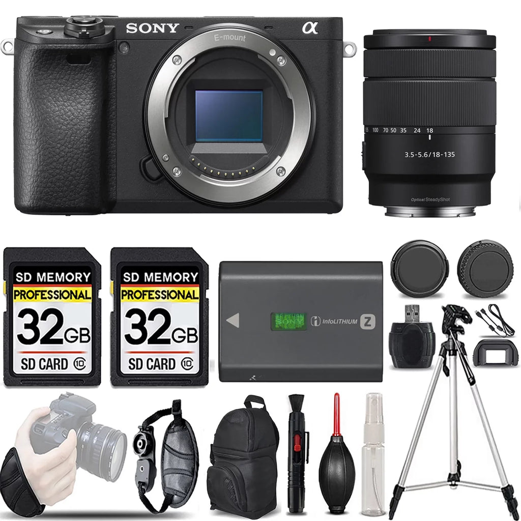 Sony a6400 Mirrorless Camera +18-135mm f/3.5-5.6 OSS Lens -LOADED KIT
