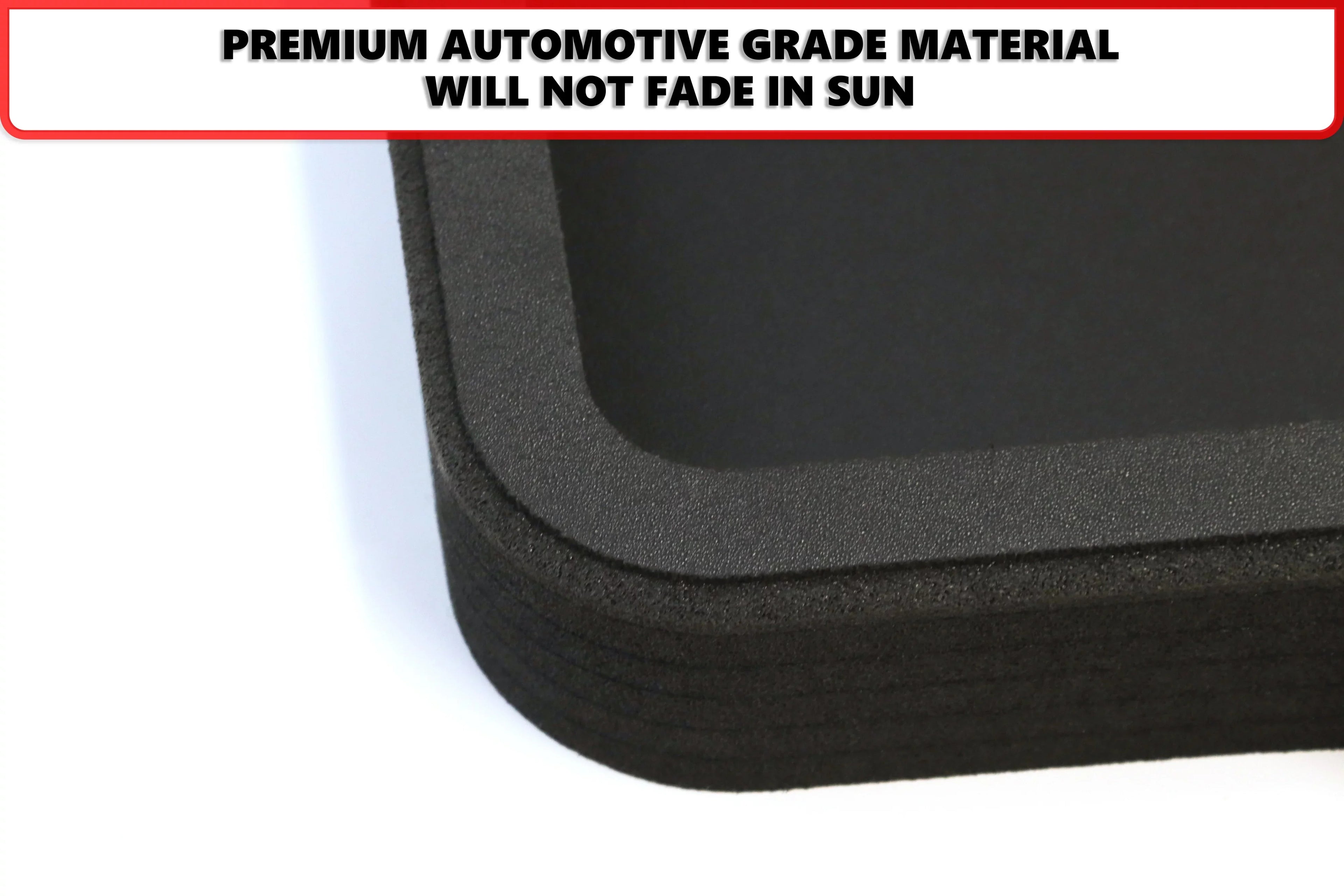 Red Hound Auto Cargo Trunk Mat Liner Tray Custom Fit Floor Black Foam Compatible with Jeep Wrangler Unlimited 4-Door 2018-2019 (JL) Without Subwoofer - Anti-Rattle Waterproof Protector