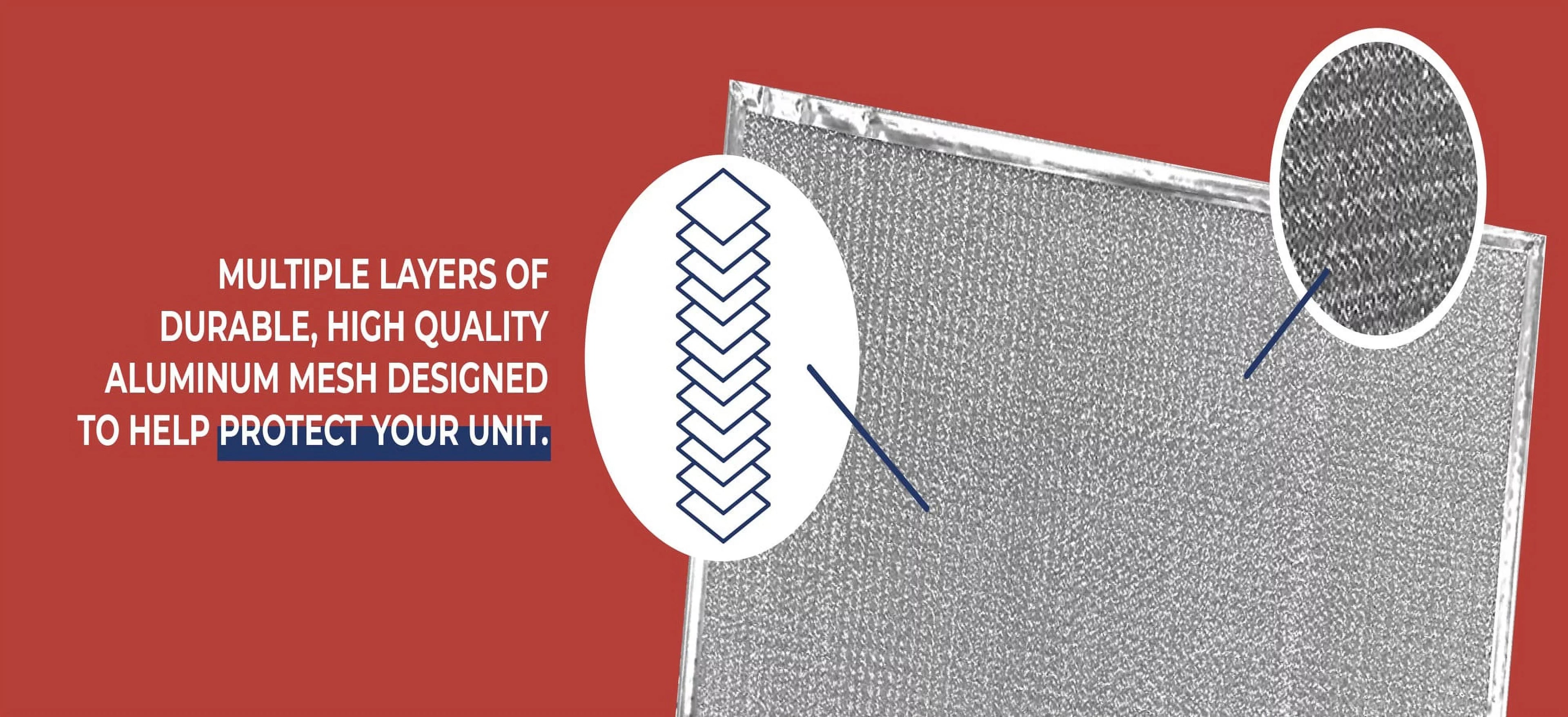 2-Pack Compatible with Honeywell 192141, F54C HVAC Furnace Aluminum Mesh Pre/Post Filters by Air Filter Factory