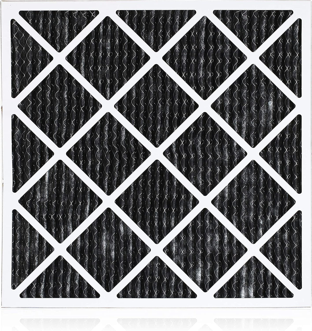 Filterbuy 10x10x1 MERV 8 Odor Eliminator Pleated HVAC AC Furnace Air Filters with Activated Carbon (3-Pack)